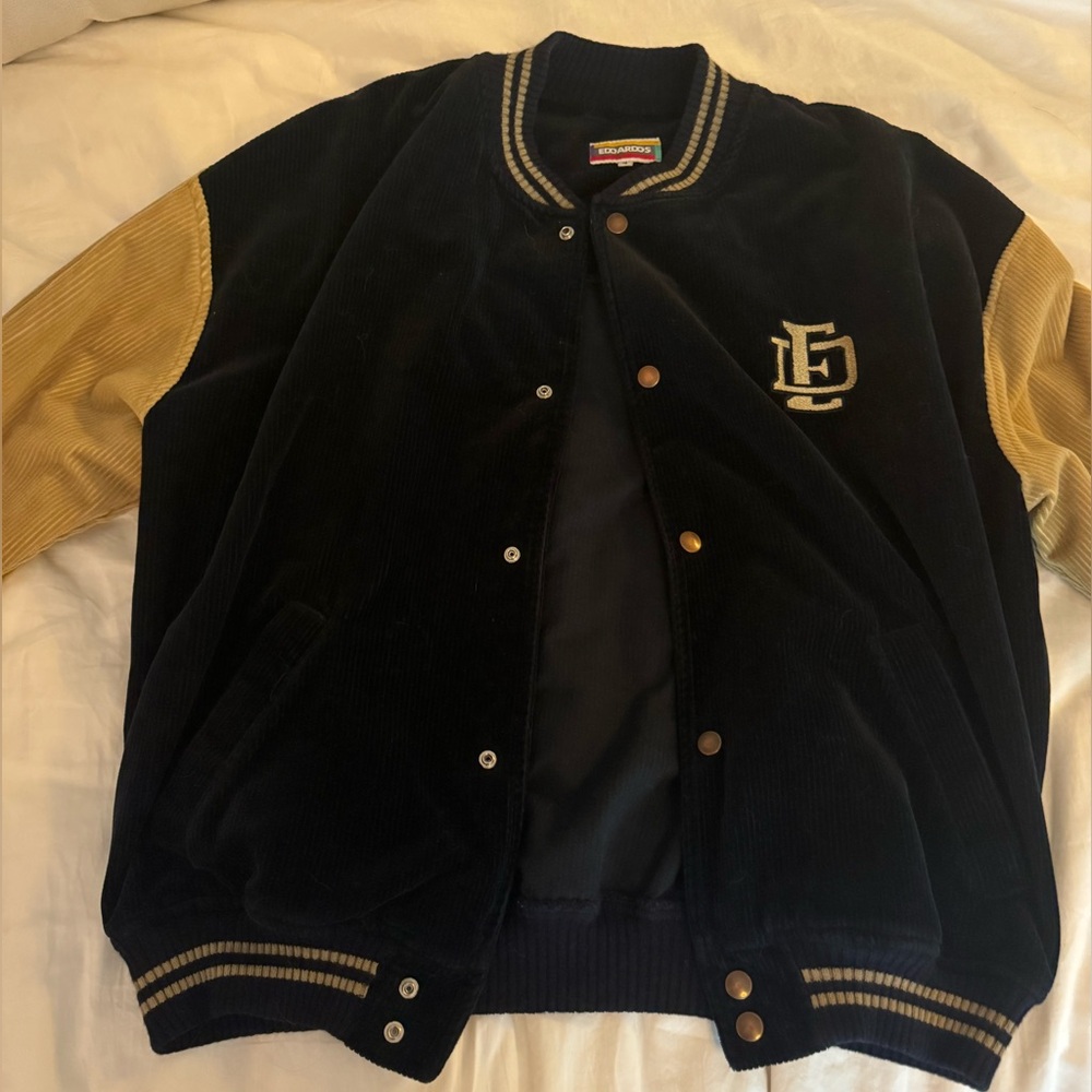 Vintage corduroy varsity jacket